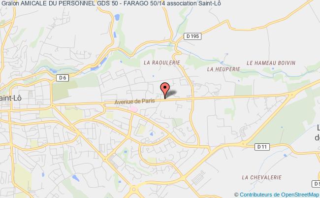 plan association Amicale Du Personnel Gds 50 - Farago 50/14 Saint-Lô