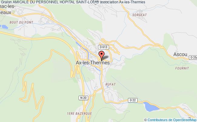 plan association Amicale Du Personnel Hopital Saint-louis Ax-les-Thermes