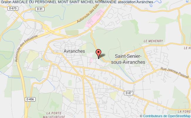 plan association Amicale Du Personnel Mont Saint Michel Normandie Avranches