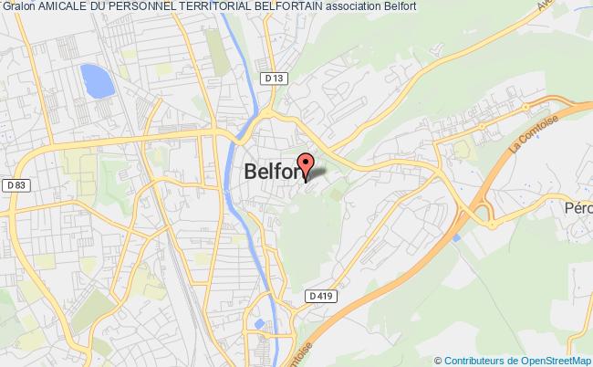 plan association Amicale Du Personnel Territorial Belfortain Belfort