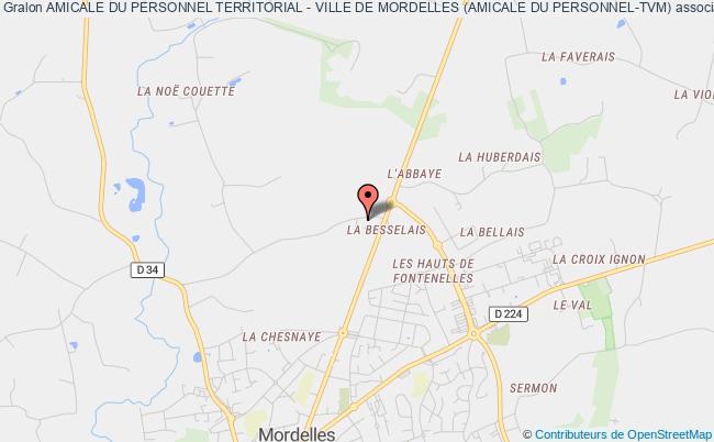 plan association Amicale Du Personnel Territorial - Ville De Mordelles (amicale Du Personnel-tvm) Mordelles