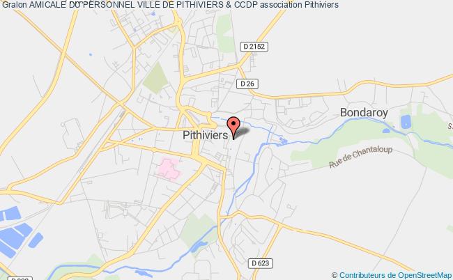 plan association Amicale Du Personnel Ville De Pithiviers & Ccdp Pithiviers