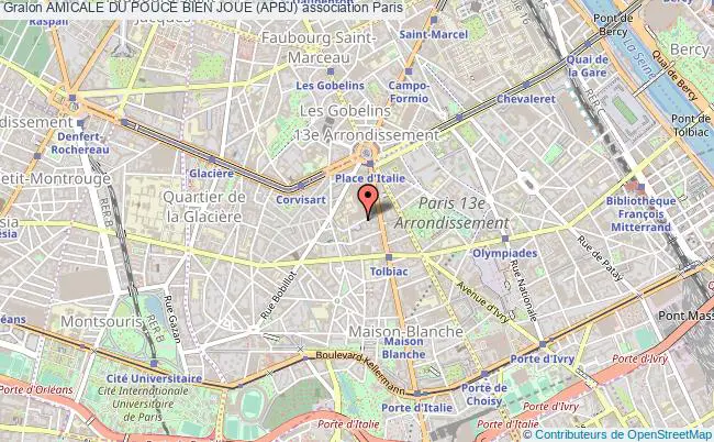 plan association Amicale Du Pouce Bien Joue (apbj) Paris