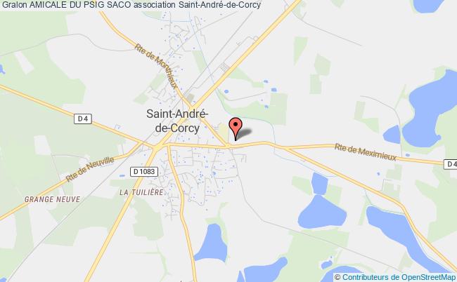 plan association Amicale Du Psig Saco Saint-André-de-Corcy