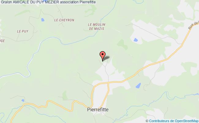 plan association Amicale Du Puy Mezier Pierrefitte