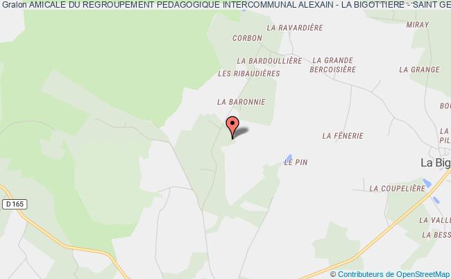 plan association Amicale Du Regroupement Pedagogique Intercommunal Alexain - La Bigottiere - Saint Germain-le-guillaume Saint-Germain-le-Guillaume