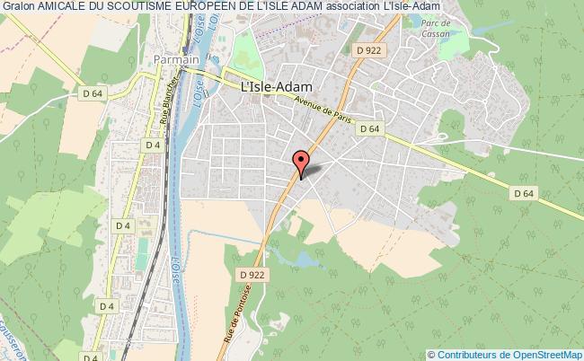 plan association Amicale Du Scoutisme Europeen De L'isle Adam L'   Isle-Adam