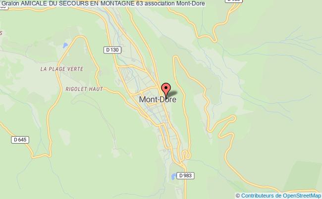 plan association Amicale Du Secours En Montagne 63 Mont-Dore