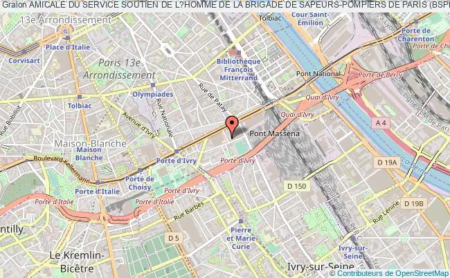 plan association Amicale Du Service Soutien De L?homme De La Brigade De Sapeurs-pompiers De Paris (bspp) Paris