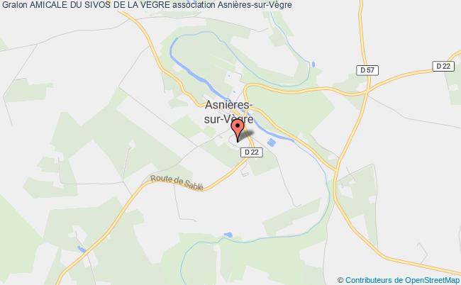 plan association Amicale Du Sivos De La Vegre Asnières-sur-Vègre
