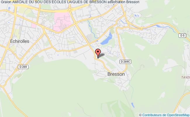 plan association Amicale Du Sou Des Ecoles Laiques De Bresson Bresson