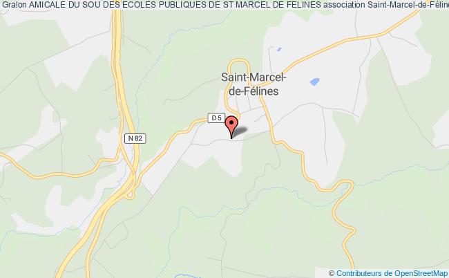 plan association Amicale Du Sou Des Ecoles Publiques De St Marcel De Felines Saint-Marcel-de-Félines