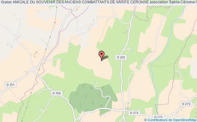 plan association Amicale Du Souvenir Des Anciens Combattants De Sainte Ceronne Sainte-Céronne-lès-Mortagne