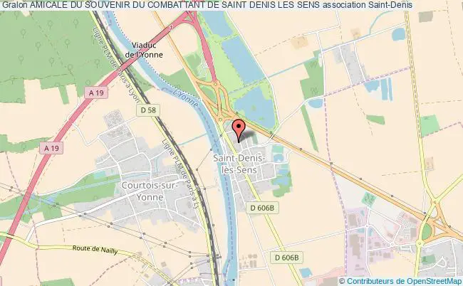 plan association Amicale Du Souvenir Du Combattant De Saint Denis Les Sens Saint-Denis