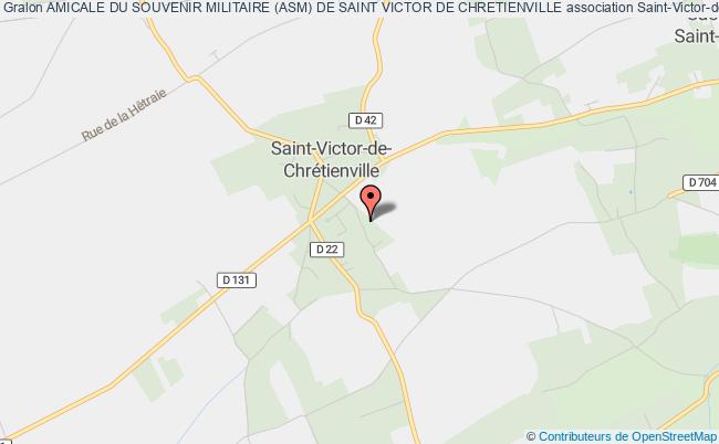 plan association Amicale Du Souvenir Militaire (asm) De Saint Victor De Chretienville Saint-Victor-de-Chrétienville