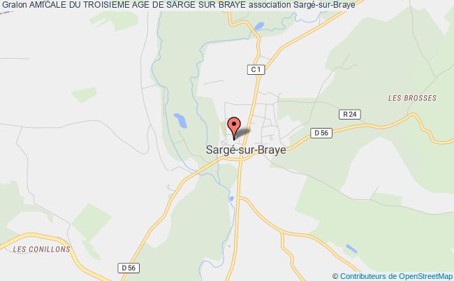 plan association Amicale Du Troisieme Age De Sarge Sur Braye Sargé-sur-Braye