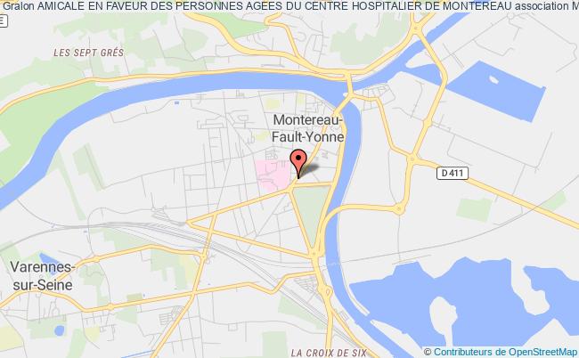plan association Amicale En Faveur Des Personnes Agees Du Centre Hospitalier De Montereau Montereau-Fault-Yonne