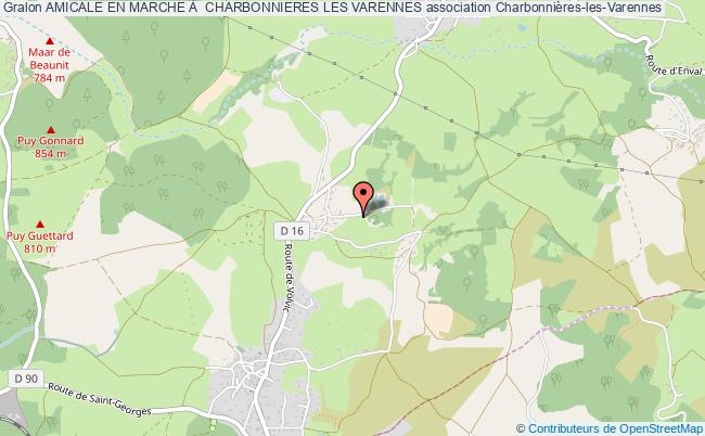plan association Amicale En Marche À  Charbonnieres Les Varennes Charbonnières-les-Varennes