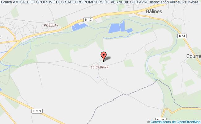 plan association Amicale Et Sportive Des Sapeurs Pompiers De Verneuil Sur Avre Verneuil-sur-Avre
