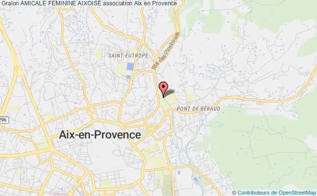 plan association Amicale Feminine Aixoise Aix-en-Provence