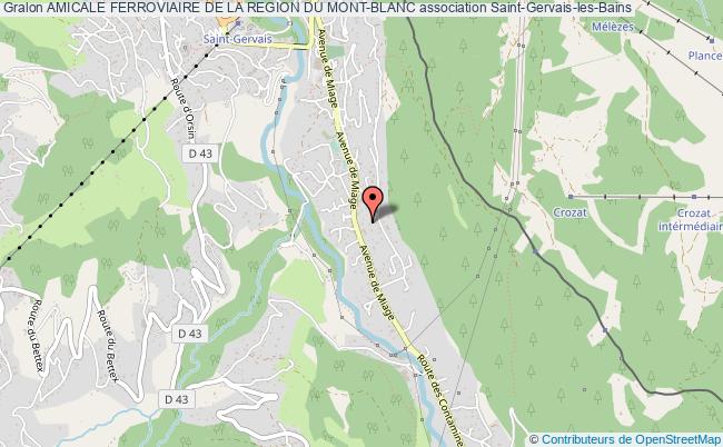plan association Amicale Ferroviaire De La Region Du Mont-blanc Saint-Gervais-les-Bains