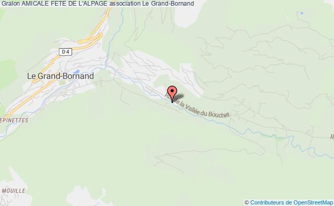 plan association Amicale Fete De L'alpage Le Grand-Bornand