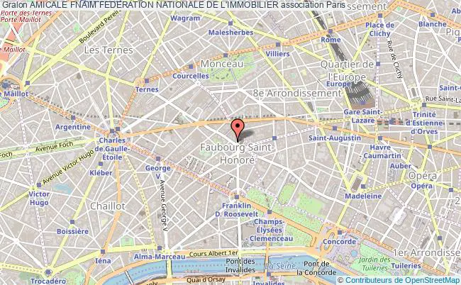 plan association Amicale Fnaim Federation Nationale De L'immobilier Paris