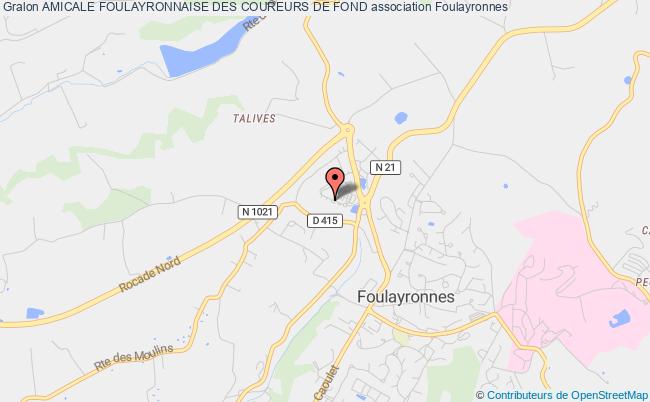 plan association Amicale Foulayronnaise Des Coureurs De Fond Foulayronnes