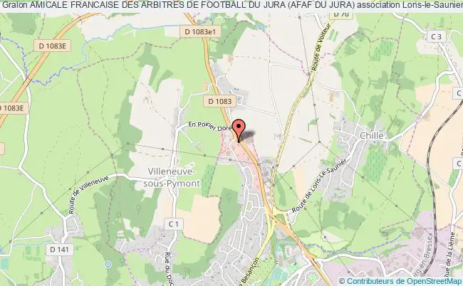 plan association Amicale Francaise Des Arbitres De Football Du Jura (afaf Du Jura) Lons-le-Saunier