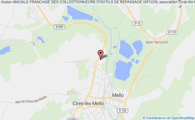 plan association Amicale Francaise Des Collectionneurs D'outils De Repassage (afcor) Cires-lès-Mello