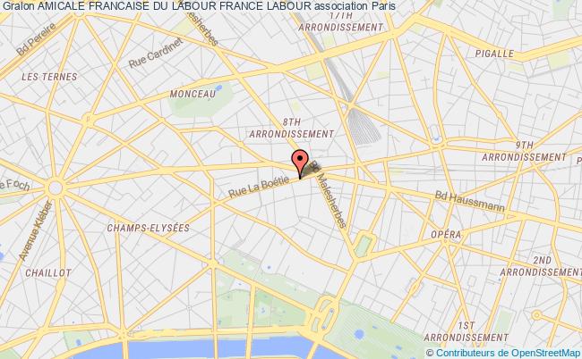 plan association Amicale Francaise Du Labour France Labour Paris