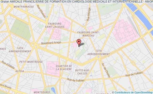 plan association Amicale Francilienne De Formation En Cardiologie MÉdicale Et Interventionnelle - Amori Paris