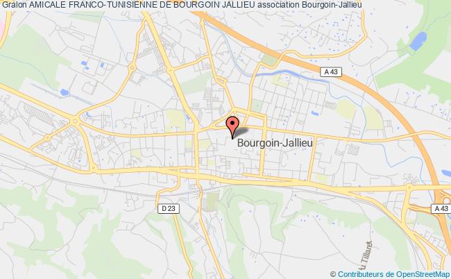 plan association Amicale Franco-tunisienne De Bourgoin Jallieu Bourgoin-Jallieu