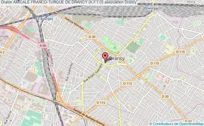 plan association Amicale Franco-turque De Drancy (a.f.t.d) Drancy