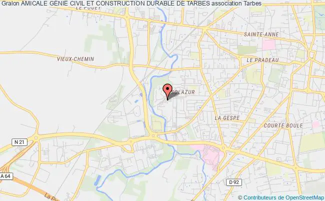 plan association Amicale GÉnie Civil Et Construction Durable De Tarbes Tarbes