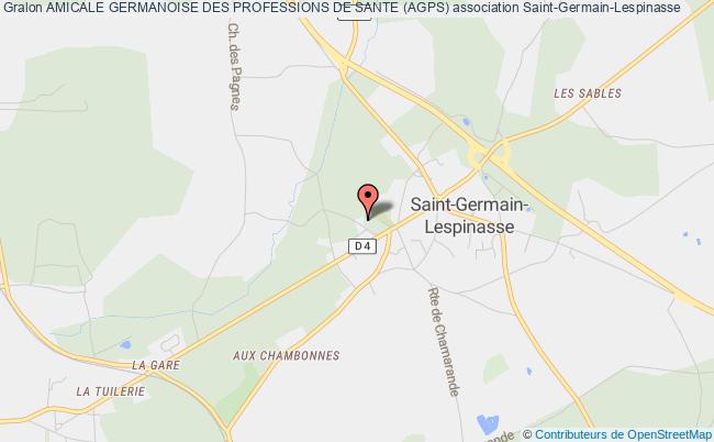 plan association Amicale Germanoise Des Professions De Sante (agps) Saint-Germain-Lespinasse