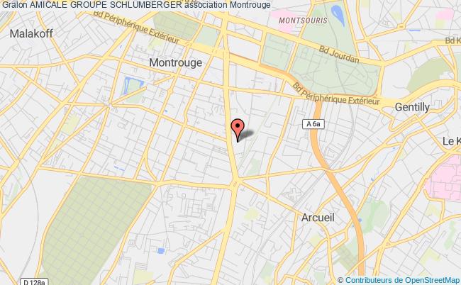 plan association Amicale Groupe Schlumberger Montrouge