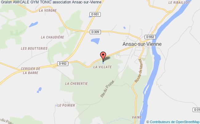 plan association Amicale Gym Tonic Ansac-sur-Vienne