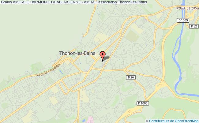 plan association Amicale Harmonie Chablaisienne - Amhac Thonon-les-Bains