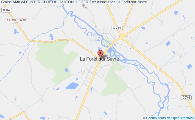 plan association Amicale Inter-club Du Canton De Cerizay La Forêt-sur-Sèvre