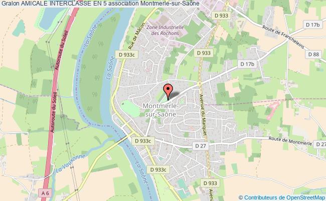 plan association Amicale Interclasse En 5 Montmerle-sur-Saône