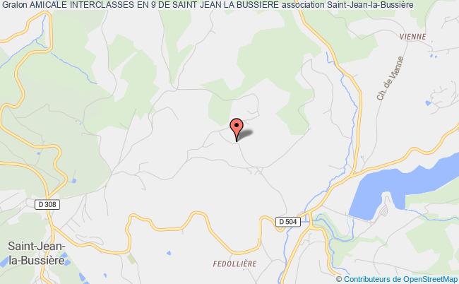 plan association Amicale Interclasses En 9 De Saint Jean La Bussiere Saint-Jean-la-Bussière