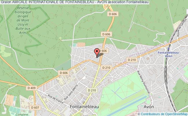 plan association Amicale Internationale De Fontainebleau - Avon Fontainebleau