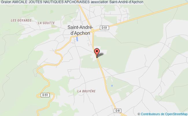 plan association Amicale Joutes Nautiques Apchonaises Saint-André-d'Apchon