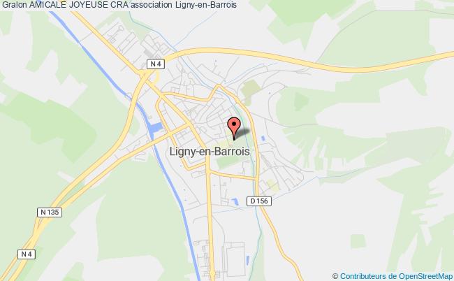 plan association Amicale Joyeuse Cra Ligny-en-Barrois