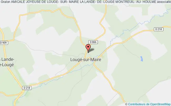 plan association Amicale Joyeuse De Louge- Sur- Maire La Lande- De- Louge Montreuil- Au- Houlme Lougé-sur-Maire