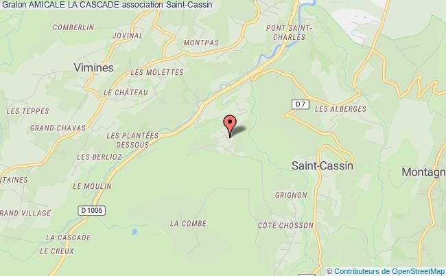 plan association Amicale La Cascade Saint-Cassin
