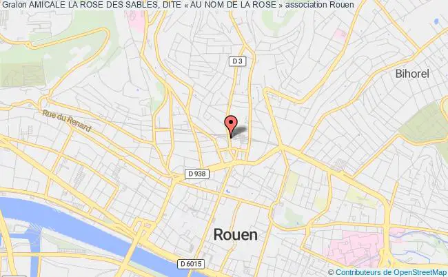 plan association Amicale La Rose Des Sables, Dite « Au Nom De La Rose » Rouen