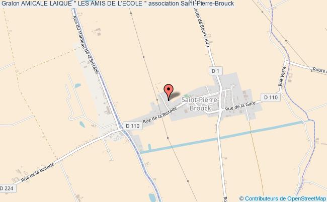plan association Amicale Laique '' Les Amis De L'ecole '' Saint-Pierre-Brouck