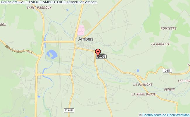 plan association Amicale Laique Ambertoise AMBERT